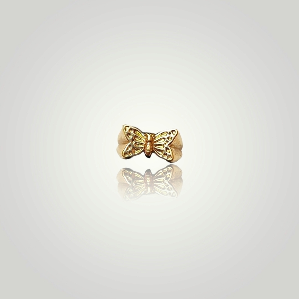 Avon - Goldtone Butterfly Ring size 9